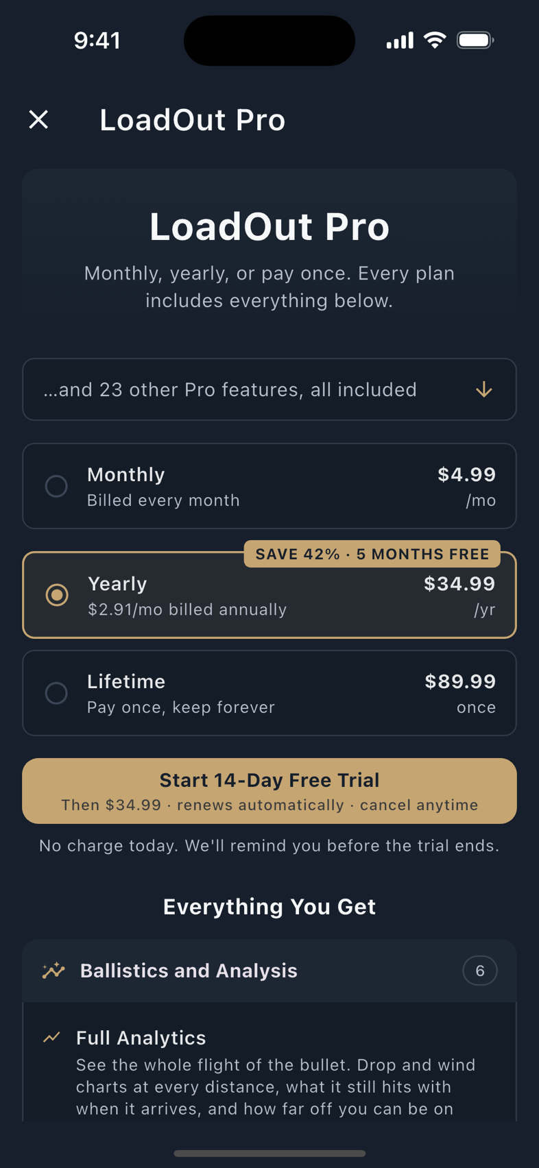 Restore Purchases on the Account screen, and the Pro paywall.