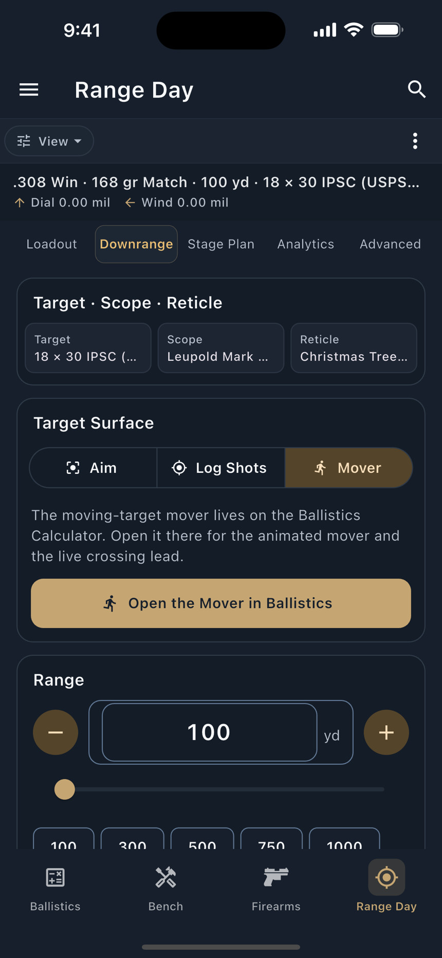 Mover mode inside the Target Surface.