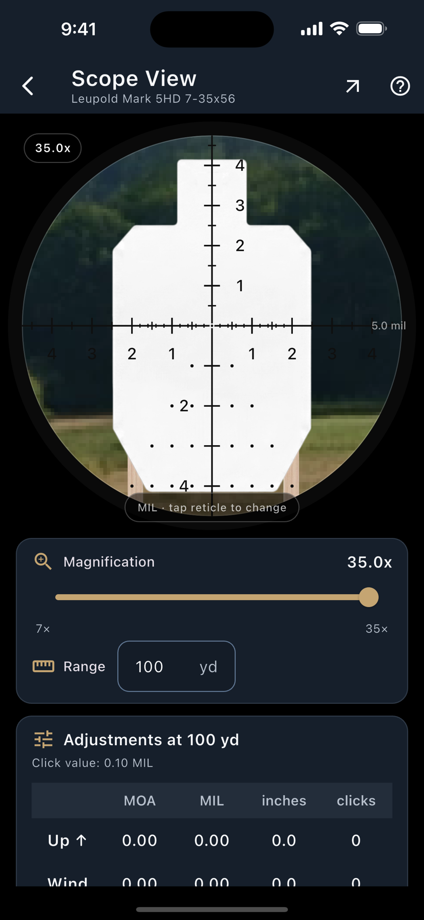 The full-screen Scope View.