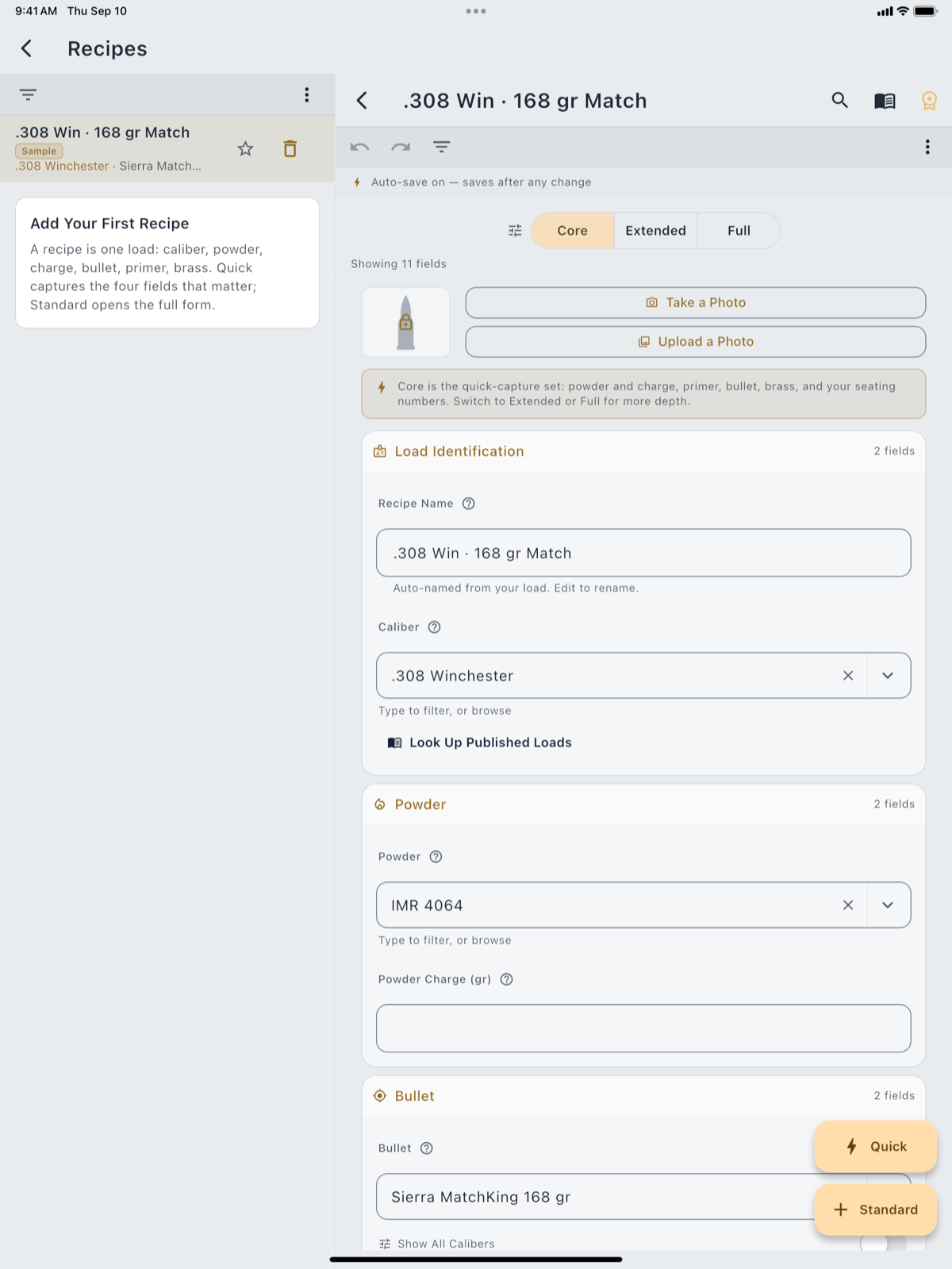 The navigation rail on iPad, and a recipes list in master-detail.