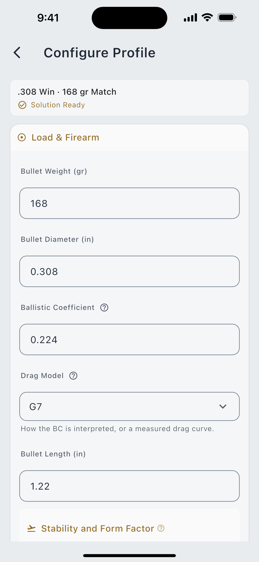 Configure Profile, and the Library picker.